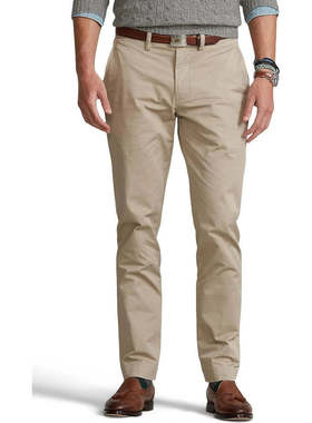 自营Men's Polo Ralph Lauren Pants  Khaki Stretch Straight Le