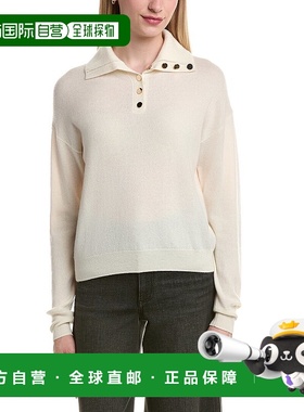 自营Bruno Magli Half Button Placket Wool & Cashmere-Blend Pu