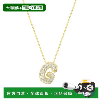 自营 adornia14k镀金铺路泡泡字母项链-金-g 美国奥莱直发