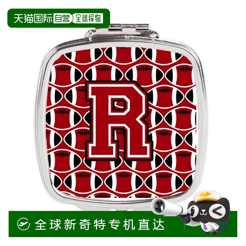 自营Carolines Treasures CJ1073-RSCM字母 R足球红,黑白紧