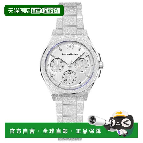 自营TechnoMarine男士Ocean Empress 34mm手表TM-318148-银色 美