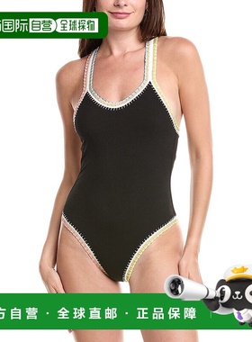 自营 PQ Swim x Solange Ferrarini Crochet Trim One-Piece - bl