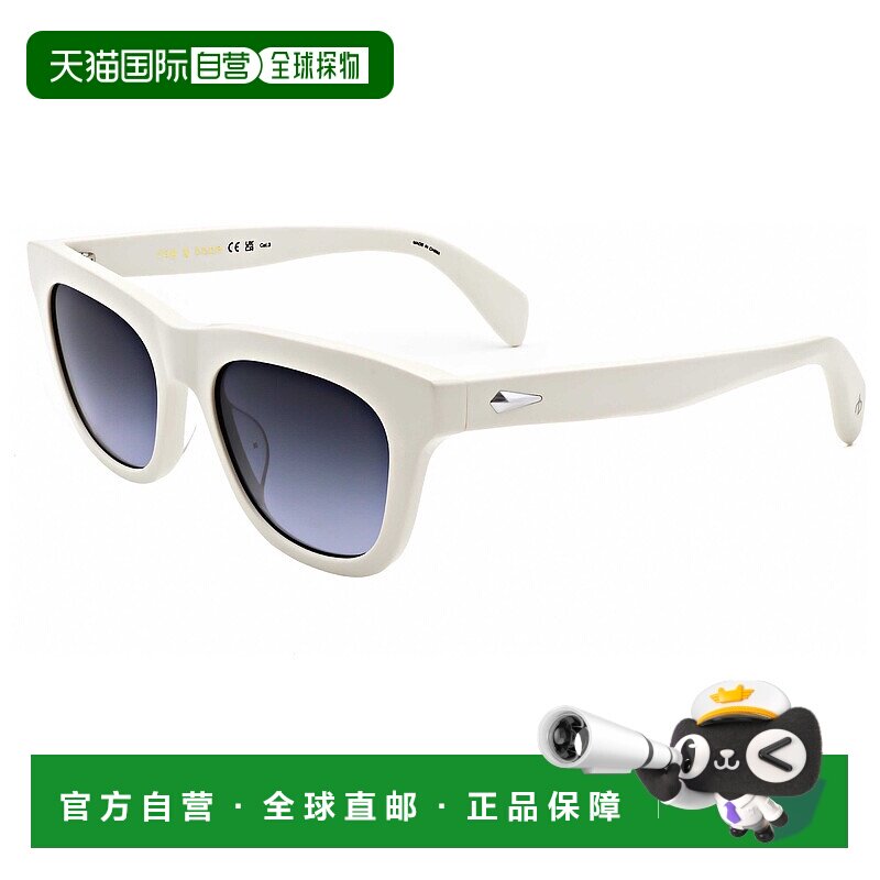 自营 rag & boneRag&Bone中性款52mm白色太阳镜-白色 美国奥莱直