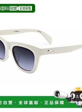 自营 rag & boneRag&Bone中性款52mm白色太阳镜-白色 美国奥莱直