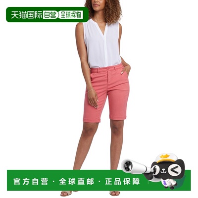 自营NYDJ Bermuda Spiced Coral Short - pink 美国奥莱直发
