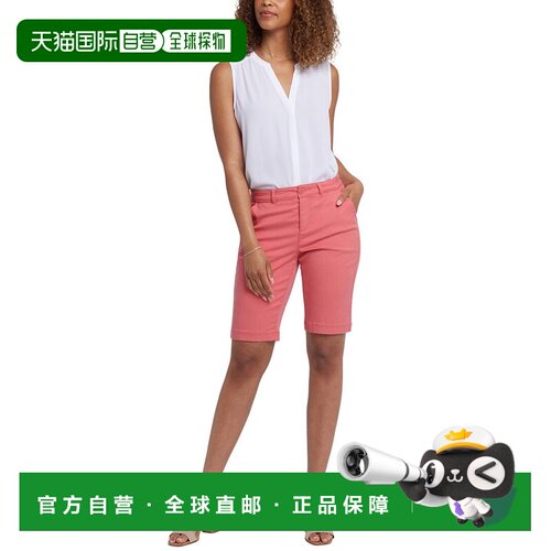 自营NYDJ Bermuda Spiced Coral Short - pink 美国奥莱直发