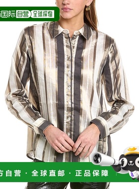 自营 Cami NYC Malta 亚麻混纺上衣 - 棕色 美国奥莱直发