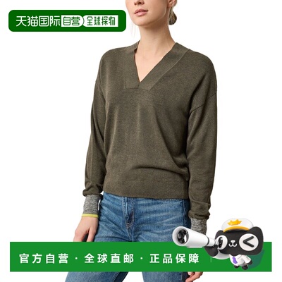 自营Lilla P V-Neck Pullover Sweater - green 美国奥莱直发