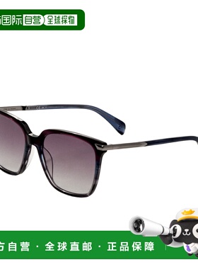自营Rag & Bone Women's Blue Violet Horn 55mm Sunglasses - bl
