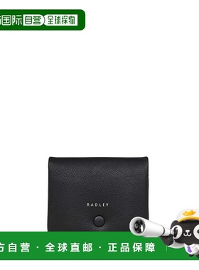 自营radleyMallow Street Small Flapover Wallet - black 美国奥