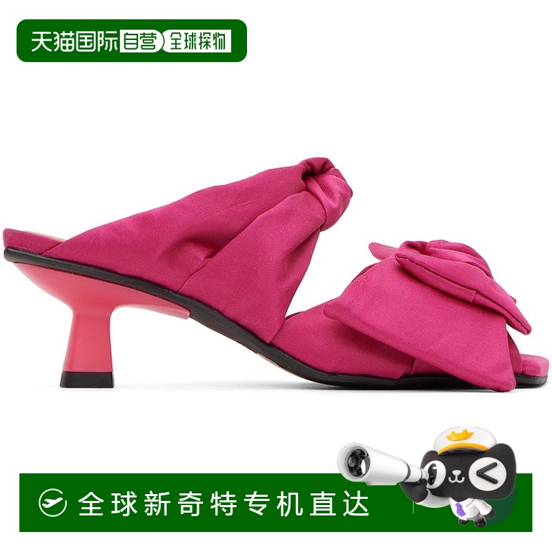香港直邮潮奢 GANNI 甘尼 女士 粉色 Soft Bow 凉鞋 S2005