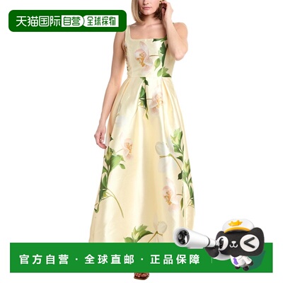 自营Julia Jordan Mikado Sleeveless Midi Dress - yellow 美国