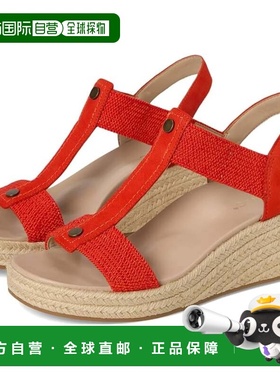 自营Vionic Calera Sandals Womens  Cherry Tomato Nubuck Wedge