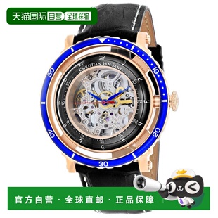 自营Christian Dome 45mm silver Round Men Sant Van Silver