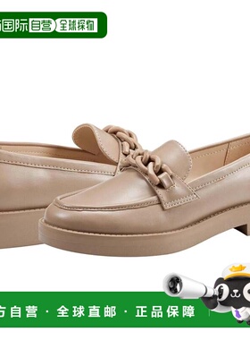 自营Marc Fisher Babbea Loafers女士棕色圆头单鞋HTAT1255-棕色