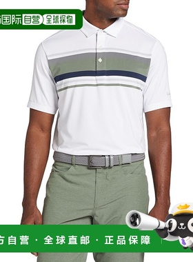 自营 Walter Hagen Performance 11 Polo衫男式白色胸前条纹DSG12