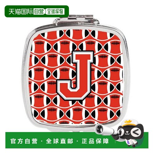 自营Carolines Treasures CJ1067-JSCM 字母 J 足球猩红色和正品