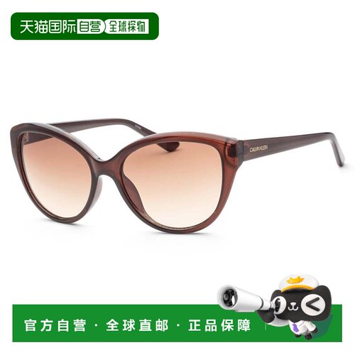自营Calvin Klein Women's 55mm Crystal Sunglasses - crystal