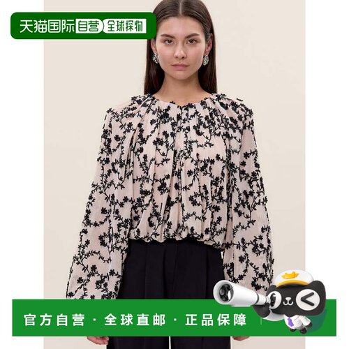 自营rebecca taylorMarisol泡泡顶-古董白色/黑色 美国奥莱直发