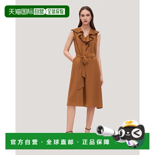 Neck Sleeveless Silk 自营lilysilkWomen Dress Orchid