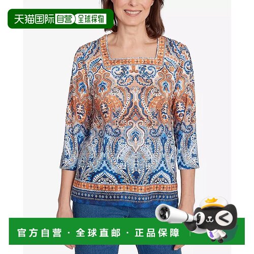 【美国直邮】alfred dunner 女士 上装T恤上衣七【付后1h可退】