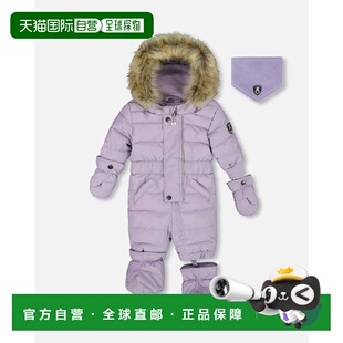 自营 deux par deuxOne Piece婴儿原创蓬松雪服紫灰色-紫灰色 美