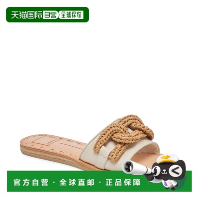 【美国直邮】dolce vita 女士 凉鞋进口皮鞋编织真皮拖鞋