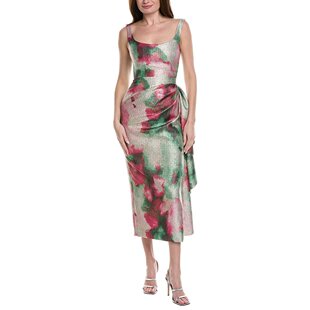 Neck 美国 自营Lela Scoop Dress multi Sheath Rose Florence