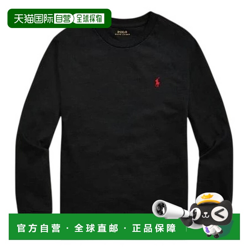 自营Polo Ralph Lauren儿童长袖棉质针织T恤-rl黑色 美国奥莱直发