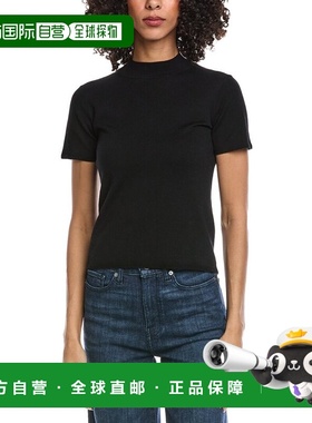 自营7 For All Mankind Wool-Blend Top - black 美国奥莱直发