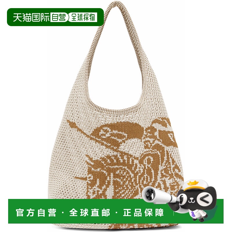 1h可退 香港直邮潮奢 Burberry 巴宝莉 女士 白色 & 黄褐色大号 E