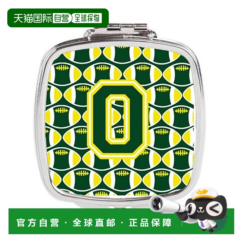 自营Carolines Treasures CJ1075-OSCM 字母 O 足球绿色和黄正品