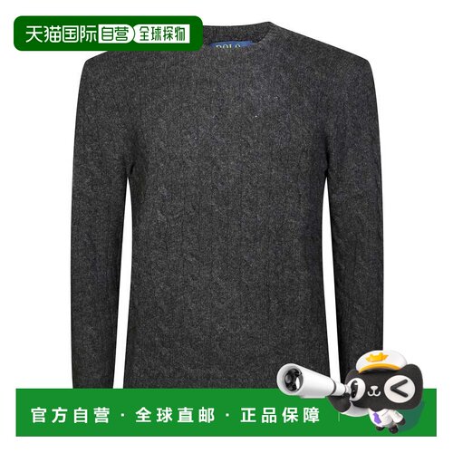 自营polo ralph lauren深灰色针织毛衣-黑色 美国奥莱直发