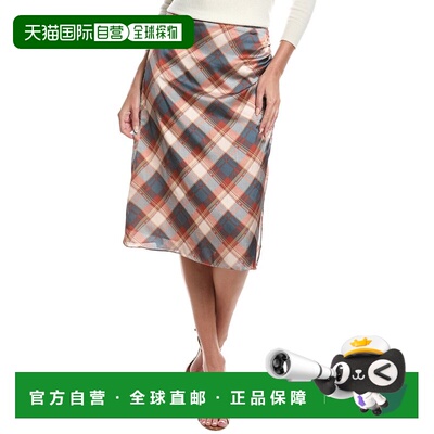 自营sadie & sageSage的标签几乎是著名的衬衫迷笛裙-灰色 美国奥