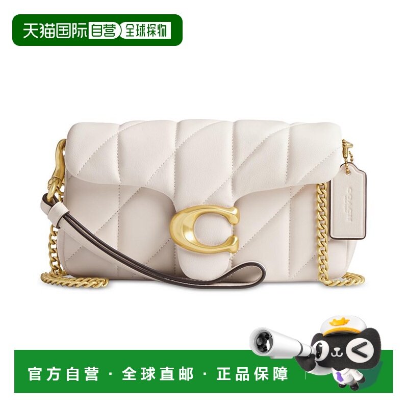 1h可退 【美国直邮】COACH|绗缝枕头皮革虎斑腕带带链条,箱包皮具/热销女包/男包,手拿包,淘宝优惠券,粉丝福利购,淘宝优惠卷