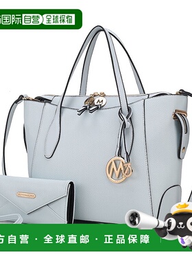 自营 mia k collectionBruna Women's Tote Bag with Wallet Set