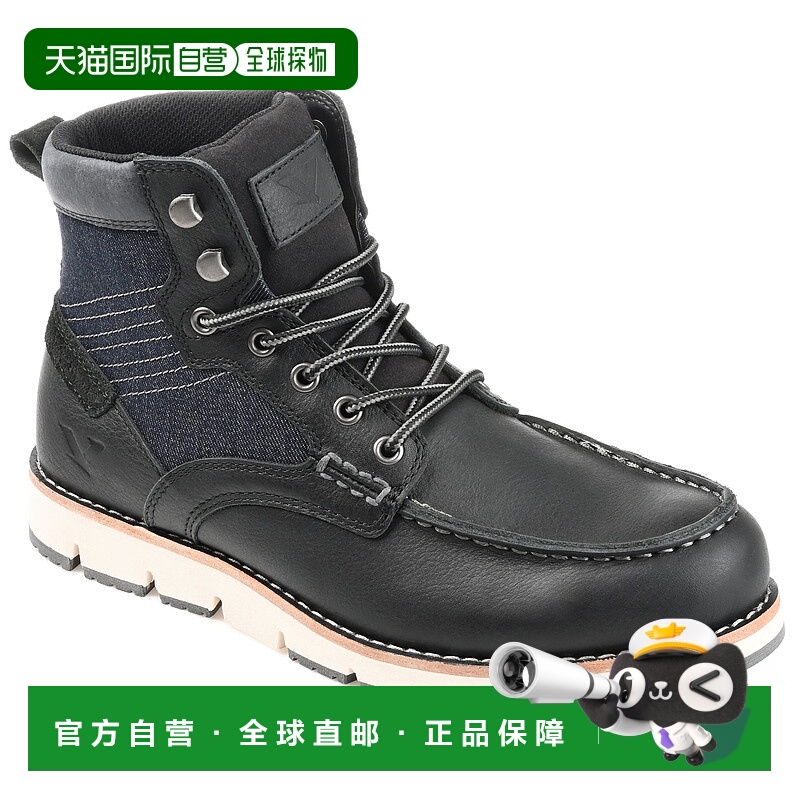 自营Territory Mack 2.0 宽帽 Moc Toe 踝靴 - 黑色 美国奥莱直发