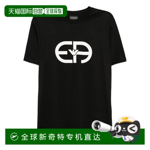 黑色 自营 T恤和Polo衫 Emporio 美国奥莱直发 Armani男式