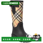黑色 自营Burberry Marsh橡胶靴 美国奥莱直发