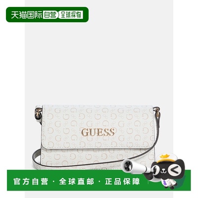 自营guessEldoria标志迷你十字架-白色 美国奥莱直发斜挎包背包