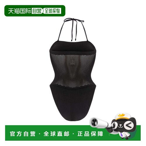 自营wolford网和肋骨游泳连体衣-黑色 美国奥莱直发