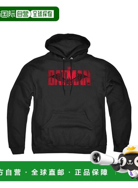 自营 gildan蝙蝠侠深红色蝙蝠徽标成人套头连帽衫/连帽运动衫 -
