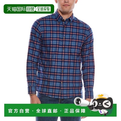 自营Brooks Brothers Plaid Flannel Shirt - blue 美国奥莱直发