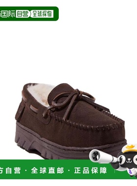 自营dearfoamsEZ Feet Men's Genuine Suede and Shearling Wool