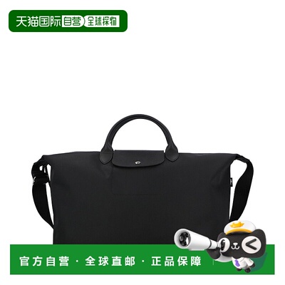 自营 Longchamp Le Pliage Energy大号帆布短柄旅行包，带表带-黑