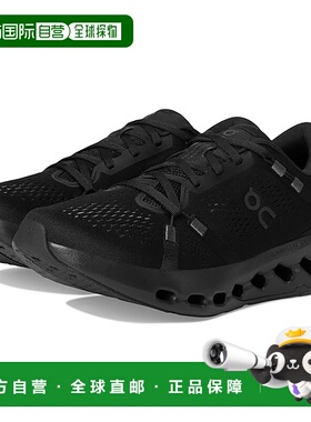 1h可退 香港直邮潮奢 On 女士 Cloudsurfer 2 跑鞋 black黑色 舒