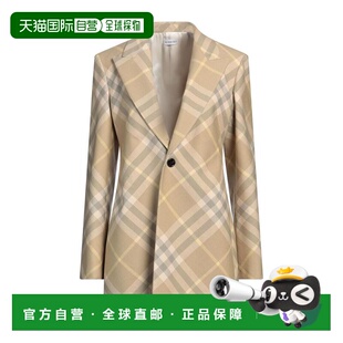 1h可退 【美国直邮】BURBERRY Blazer 女士西装外套 100 羊毛 法