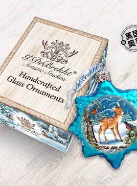 Designocracy Santa Forest Friends 玻璃饰品 - 多色 【美国奥莱