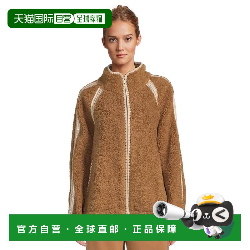 自营 Ugg 女士 Nikia UGGfluff 钩花夹克 brown棕色 舒适时尚