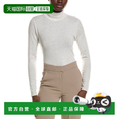 美国直邮自营EILEEN FISHER高领毛衣-白色 美国奥莱直发